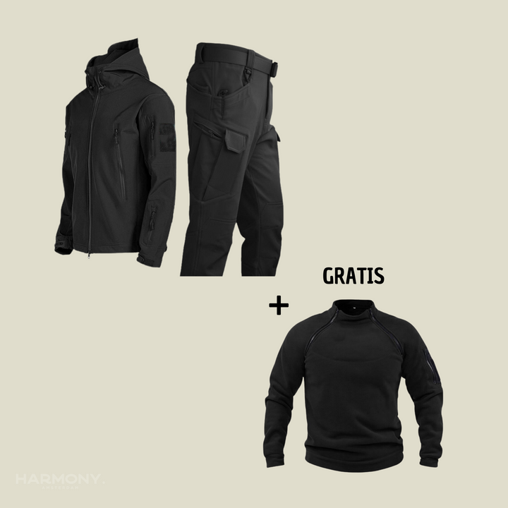 Militair - Tactisch Wind/Waterdicht pak + gratis Fleece trui