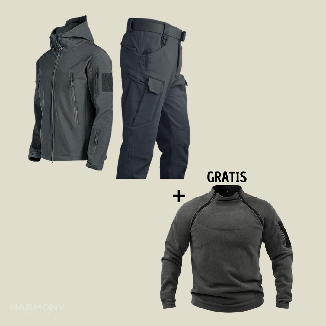 Militair - Tactisch Wind/Waterdicht pak + gratis Fleece trui